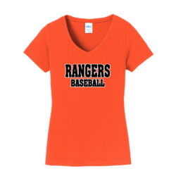 Rangers Ladies V-Neck T-Shirt